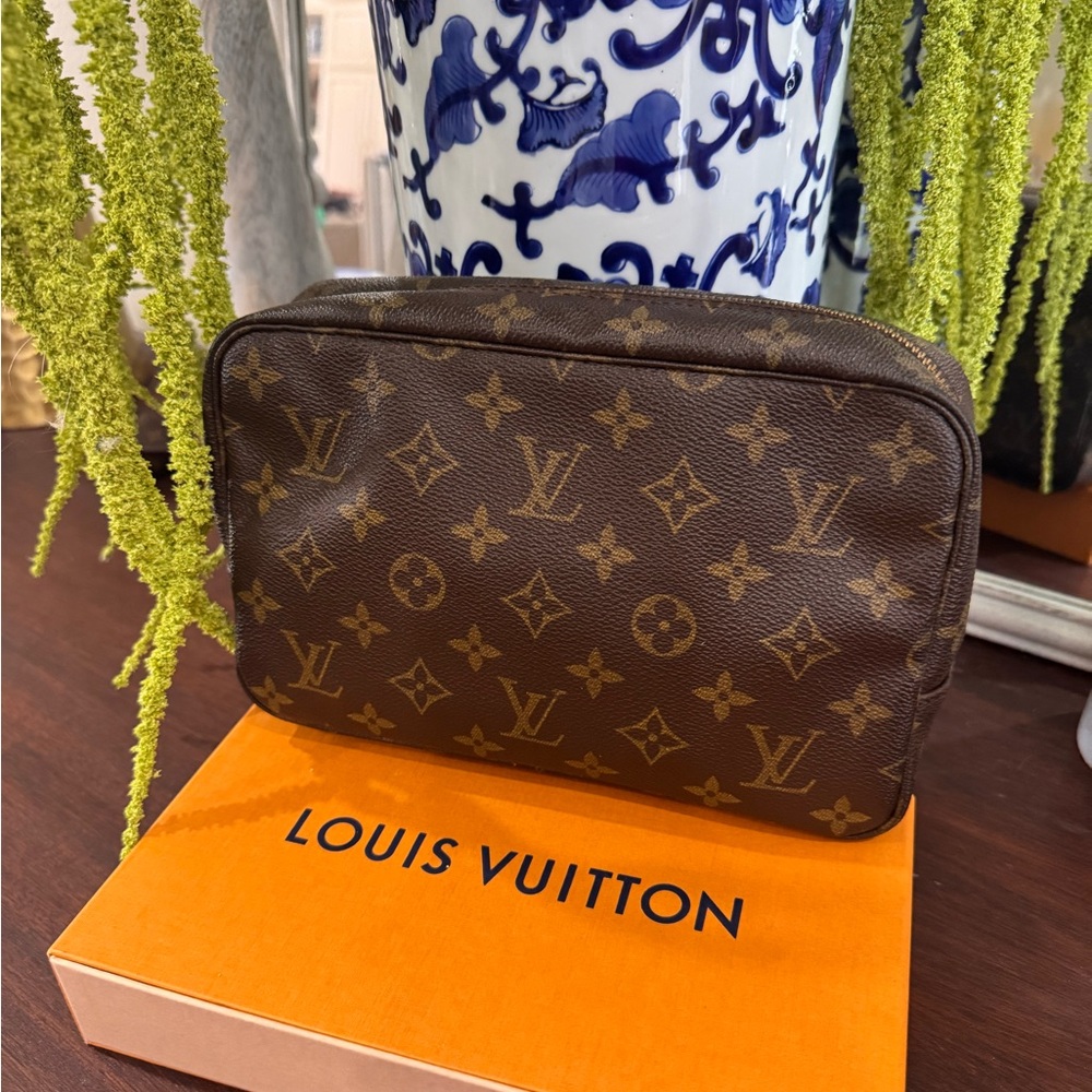 Louis Vuitton Brown Monogram Toiletry Bag